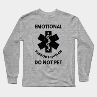 Emotional Support Human Long Sleeve T-Shirt